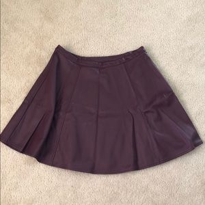 Faux Leather Skirt